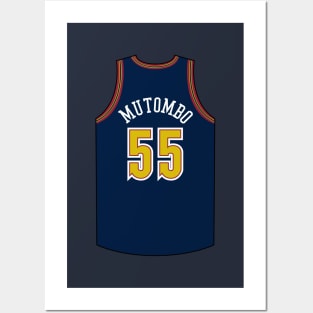 Dikembe Mutombo Denver Jersey Qiangy Posters and Art